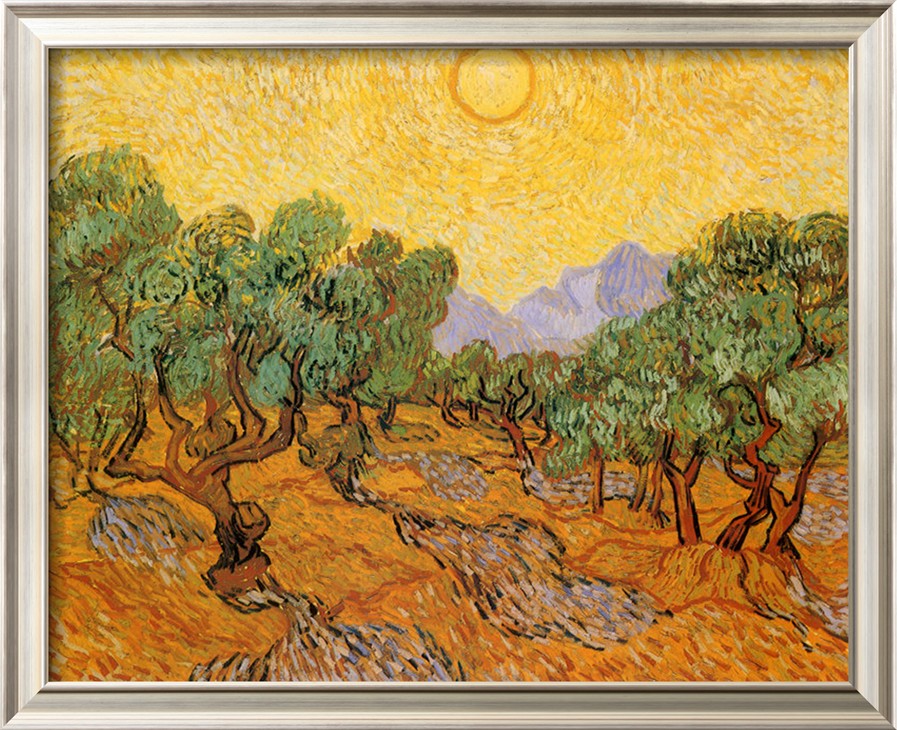 Sun Over Olive Grove, 1889 By Vincent Van Gogh